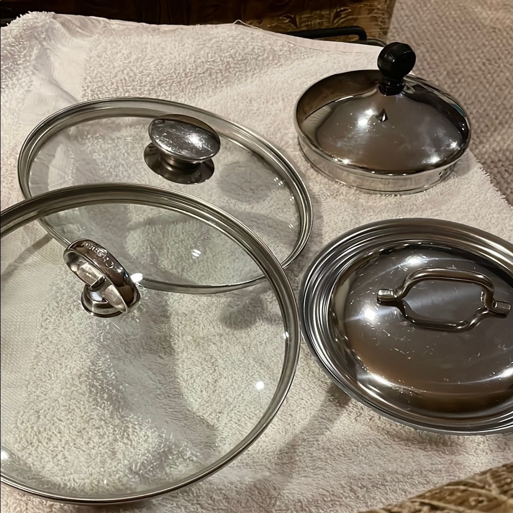 Chantelle Silver Cookware Lids Set for Kitchen